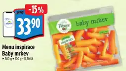 Albert Menu inspirace Baby mrkev nabídka
