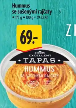 Albert Hummus se sušenými rajčaty nabídka