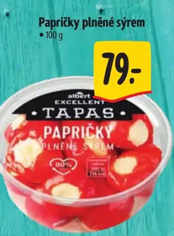 Albert Papričky plněné sýrem nabídka