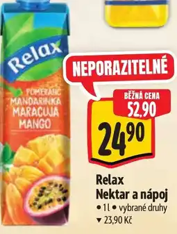 Albert Relax Nektar a nápoj nabídka