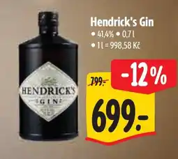 Albert Hendrick's Gin nabídka