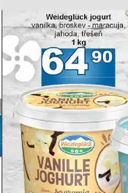 Jip Weideglück jogurt vanilka, broskev - maracuja, jahoda, třešeň 1 kg nabídka
