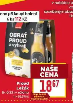Billa Proud Ležák 6× 0,33l nabídka