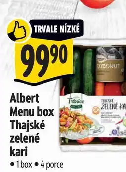 Albert Albert Menu box Thajské Tržnice zelené kari 1 box nabídka