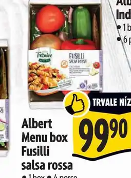Albert Albert Menu box Fusilli salsa rossa 1 box nabídka