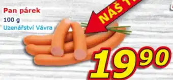 ESO MARKET Pan párek nabídka