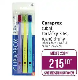Teta Curaprox zubní kartáčky 3 ks nabídka