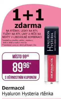 Teta Dermacol Hyaluron Hysteria rtěnka nabídka