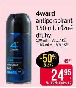 Teta 4ward antiperspirant nabídka