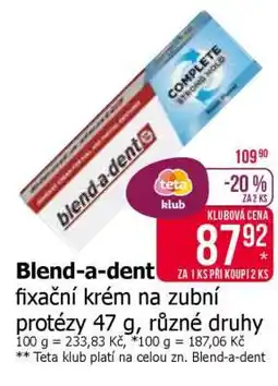 Teta Blend-a-dent nabídka