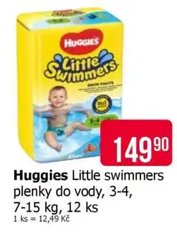 Teta Huggies Little swimmers plenky do vody, 3-4, 7-15 kg, 12 ks nabídka