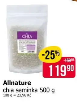 Teta Allnature chia semínka 500 g nabídka