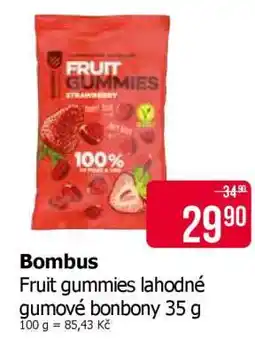 Teta Bombus Fruit gummies lahodné gumové bonbony 35 g nabídka