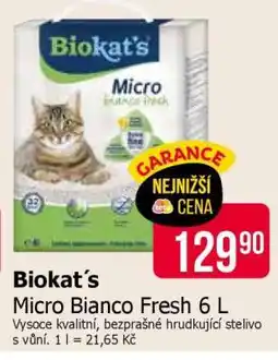 Teta Biokat’s Micro Bianco Fresh 6 L nabídka
