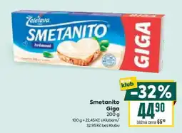 Billa Smetanito Giga nabídka