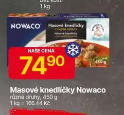 Hruška Masové knedlíčky Nowaco nabídka