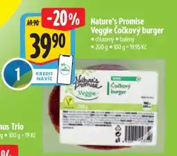 Albert Nature's Promise Veggie Čočkový burger nabídka