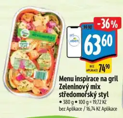 Albert Menu inspirace na gril Zeleninový mix středomořský styl nabídka
