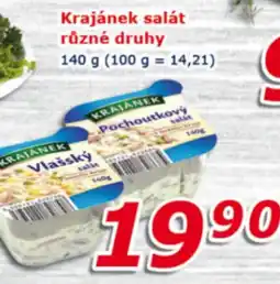 ESO MARKET Krajánek salát nabídka