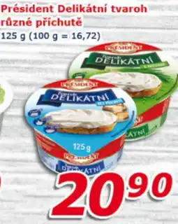ESO MARKET Président Delikátní tvaroh nabídka