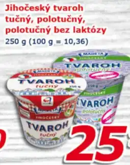 ESO MARKET Madeta Jihočeský tvaroh tučný, polotučný, polotučný bez laktózy nabídka