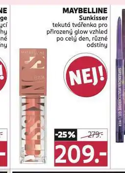 Rossmann Maybelline tekutá tvářenka nabídka