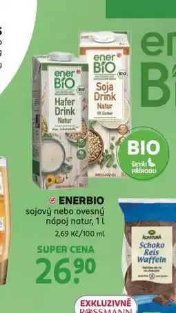 Rossmann Enerbio sojový nebo ovesný nápoj nabídka