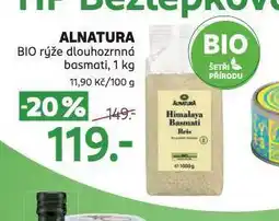 Rossmann Alnatura bio rýže dlouhozrnná nabídka