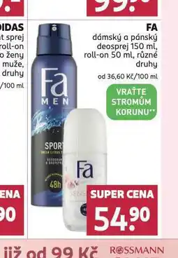 Rossmann Fa deosprej nabídka