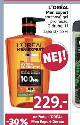 Rossmann Loreal men expert sprchový gel nabídka