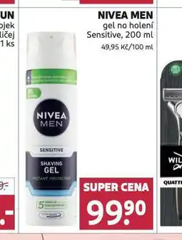 Rossmann Nivea men gel na holení nabídka
