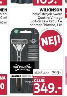 Rossmann Wilkinson holicí strojek nabídka