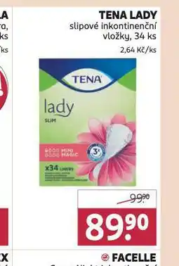 Rossmann Tena lady slipové inkontinenční vložky nabídka