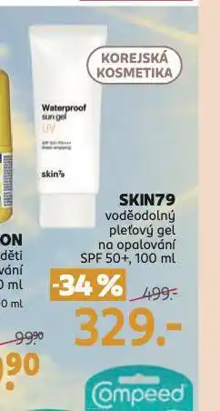 Rossmann Skin79 voděodolný pleťový olej na opalování nabídka