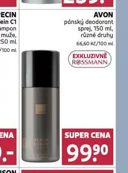 Rossmann Avon pánský deodorant nabídka