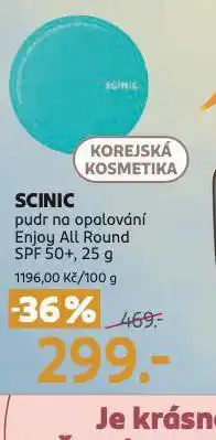 Rossmann Scinic pudr na opalování nabídka