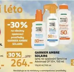 Rossmann Garnier ambre solaire sprej na opalování nabídka