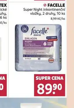 Rossmann Facelle inkontinenční vložky nabídka