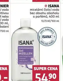Rossmann Isana micelární čistící voda nabídka