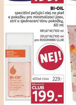 Rossmann Bi-oil speciální pečující olej nabídka