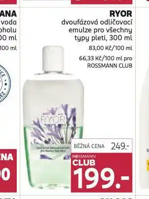 Rossmann Ryor dvoufázová odličovací emulze nabídka