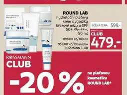 Rossmann Round lab krém nabídka