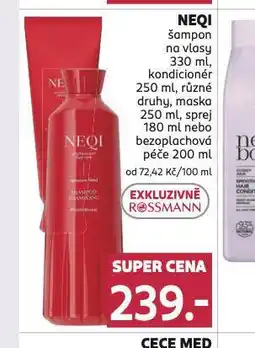 Rossmann Neqi šampon, kondicioner, maska nabídka