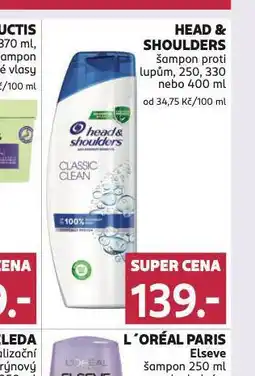 Rossmann Head&shoulders šampon nabídka