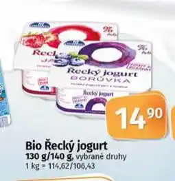 Coop Bio řecký jogurt nabídka