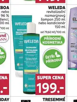 Rossmann Weleda šampon, kondicioner nabídka