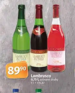 Coop Lambrusco nabídka