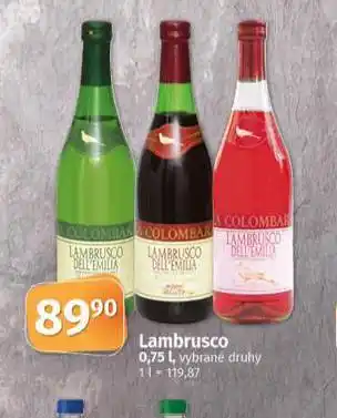 Coop Lambrusco nabídka