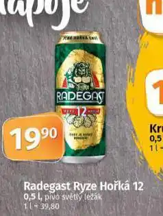 Coop Pivo radegast ryze hořká 12 nabídka