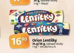 Coop Orion lentilky nabídka